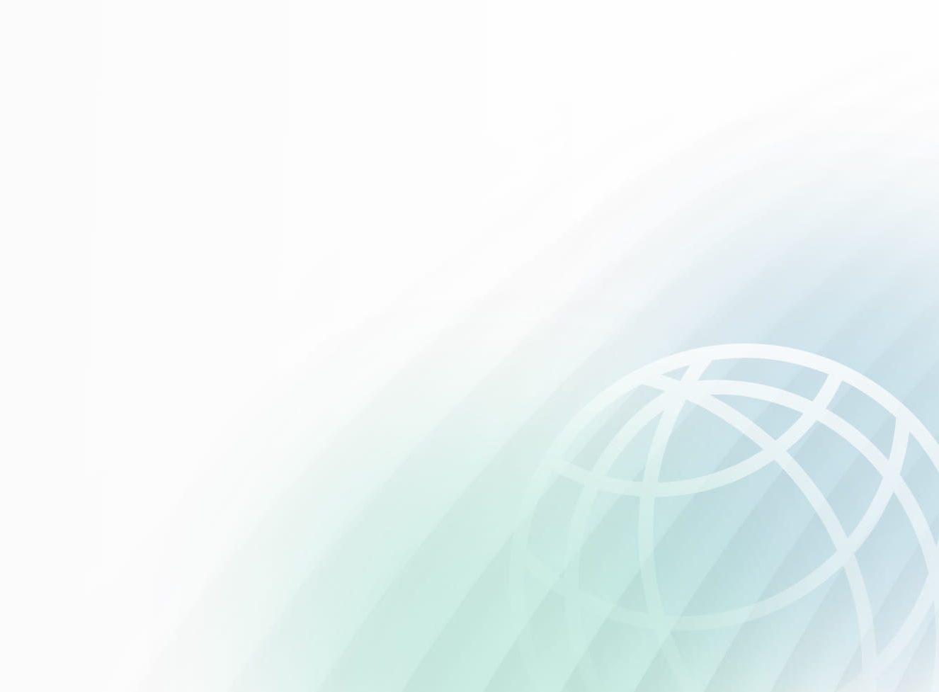 Wireframe globe on a light gradient background