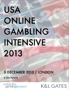 Upcoming Event: USA Online Gambling Intensive 2013